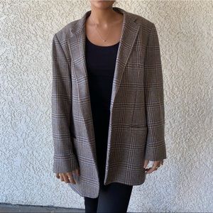Vintage Plaid Johnstons Of Elgin Cashmere Blazer